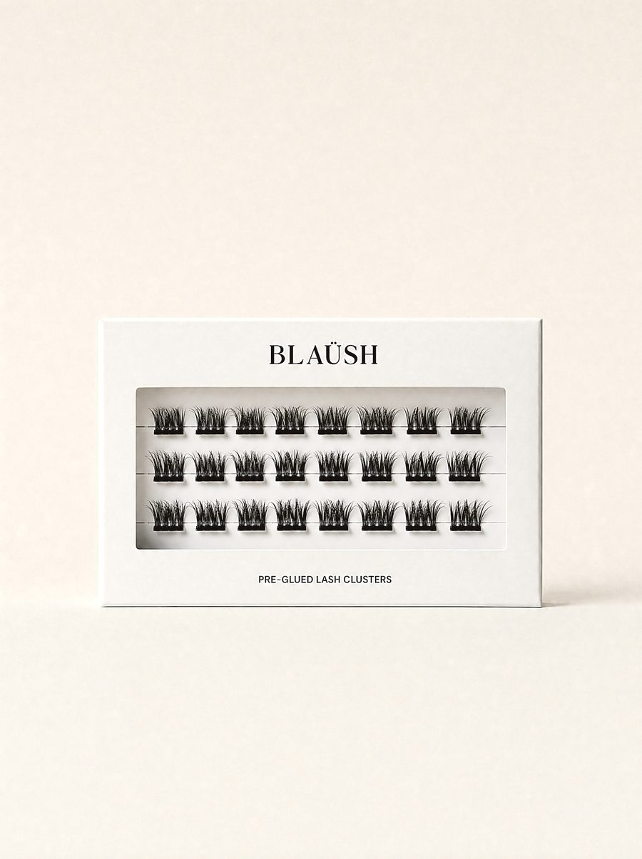 BLAÜSH Nude — Pre-Glued Lash Clusters pack