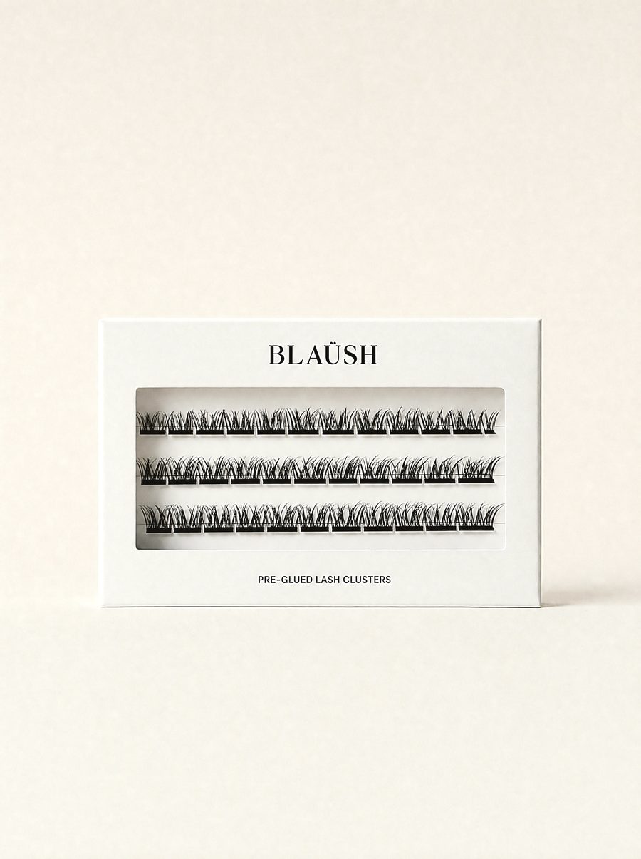 BLAÜSH Velours — Pre-Glued Lash Clusters pack